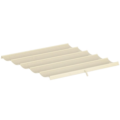 TETTO PER GAZEBO PERGOLA CON 10 FORI DI DRENAGGIO IN POLIESTERE, 250X255 CM, PER PERGOLA 3X3M, CREMA