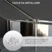 COPERTURA DI RICAMBIO 6X3 M IN PE GRIGIO SCURO ANTI-UV PER CARPORT AUTO CON CORDE ELASTICHE