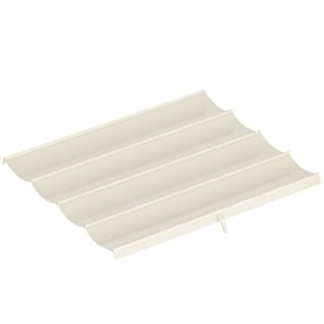 TELO PERGOLA PER ESTERNI ANTI UV IN POLIESTERE BIANCO CREMA CON 8 FORI DI DRENAGGIO, 286X245 CM