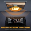 TELO PER PROIETTORE 100" 16:9 MOTORIZZATO CON TELECOMANDO, 251X8X168 CM, BIANCO