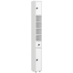 MOBILE COLONNA BAGNO CON CASSETTO, 2 ARMADIETTI E 4 RIPIANI APERTI, IN LEGNO, 20X20X180 CM, BIANCO