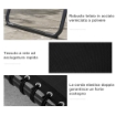 SET 2 LETTINI PRENDISOLE IN ACCIAIO CON SCHIENALE RECLINABILE, 189X58X30 CM, NERO