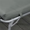 SET 2 CUSCINI PER SDRAIO DA ESTERNO IMBOTTITI IN COTONE CON CINGHIE, 196X55X8 CM, GRIGIO SCURO
