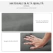 SET 2 CUSCINI PER SDRAIO DA ESTERNO IMBOTTITI IN COTONE CON CINGHIE, 196X55X8 CM, GRIGIO SCURO