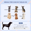 CUCCIA PER CANI TAGLIA PICCOLA DA ESTERNO IN PE CON INGRESSO E 2 PRESE D'ARIA LATERALI, 60X42X40 CM, BLU E BIANCO