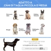 LETTINO PER CANI PICCOLI E MEDI RIALZATO CON POGGIATESTA DA ESTERNO, 91X69X29 CM, NERO