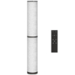 LAMPADA DA TERRA CON TELECOMANDO E REGOLAZIONE TEMPERATURA 3000-6000K, PARALUME IN TESSUTO, Ï20X135 CM, BEIGE