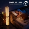 LAMPADA DA TERRA CON TELECOMANDO E REGOLAZIONE TEMPERATURA 3000-6000K, PARALUME IN TESSUTO, Ï20X135 CM, BEIGE
