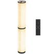 LAMPADA DA TERRA CON TELECOMANDO E REGOLAZIONE TEMPERATURA 3000-6000K, PARALUME IN TESSUTO, Ï20X135 CM, BEIGE
