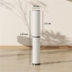 LAMPADA DA TERRA CON TELECOMANDO E REGOLAZIONE TEMPERATURA 3000-6000K, PARALUME IN TESSUTO, Ï20X135 CM, BEIGE
