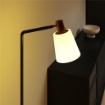 LAMPADA DA TERRA LED CON TESTA GIREVOLE A 350¦, REGOLAZIONE TEMPERATURA DEL COLORE 3000K/4000K/6500K, NERO
