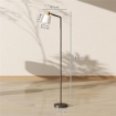 LAMPADA DA TERRA LED CON TESTA GIREVOLE A 350¦, REGOLAZIONE TEMPERATURA DEL COLORE 3000K/4000K/6500K, NERO