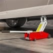 CRIC IDRAULICO CON SOLLEVAMENTO 12-30 CM E CAPACITÓ 2 TONNELLATE, IN ACCIAIO RINFORZATO, ROSSO E GRIGIO