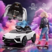 MACCHINA ELETTRICA PER BAMBINI LICENZA LAMBORGHINI CON CLACSON E TELECOMANDO, 101.5X49X43 CM, BIANCA