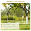 SET AGILITY DOG 4 PEZZI CON 4 PICCHETTI E BORSA DA TRASPORTO, 89X69X99 CM, BIANCO E NERO