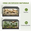 RETTILARIO RIALZATO CON DOPPIA SERRATURA E PARETI IN VETRO, 60X45X32 CM, NERO