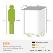 CASETTA DA GIARDINO PORTA ATTREZZI IN ACCIAIO GALVANIZZATO E PORTA, 100X103X160CM, MARRONE