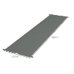 COPERTURA PER GAZEBO PERGOLA 3X3 M IN POLIESTERE CON TASCHE E CINGHIE, 488X122 CM, GRIGIO CARBONE