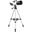 TELESCOPIO ASTRONOMICO 70MM CON 2 LENTI OCULARI E ADATTATORE SMARTPHONE, 80X80X135 CM, BIANCO E NERO