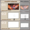 TELO PER PROIETTORE 100" 16:9 HD 4K/8K PIEGHEVOLE E PORTATILE, ANTIPIEGA E LAVABILE, DOPPIA FACCIATA, BIANCO