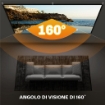 TELO PER PROIETTORE 100" 16:9 HD 4K/8K PIEGHEVOLE E PORTATILE, ANTIPIEGA E LAVABILE, DOPPIA FACCIATA, BIANCO
