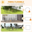 RECINTO PER CANI A 12 PANNELLI MODULABILI DA 80X1.5X80 CM, PIEGHEVOLE CON PORTA IN ACCIAIO, 12 PICCHETTI, GRIGIO