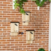 SET DI 3 CASETTE PER PIPISTRELLI IN LEGNO DI ABETE PER ESTERNI, 25X6X37.5 CM, LEGNO NATURALE