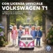 AUTO ELETTRICA PER BAMBINI LICENZA VOLKSWAGEN T1 CON LETTORE MP3, IN METALLO E PP, 89X49X41.5 CM, ROSSO