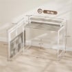 SCRIVANIA PIEGHEVOLE SALVASPAZIO CON STAND PER MONITOR RIMOVIBILE, 100X48X87.5 CM, LEGNO
