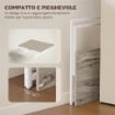 SCRIVANIA PIEGHEVOLE SALVASPAZIO CON STAND PER MONITOR RIMOVIBILE, 100X48X87.5 CM, LEGNO