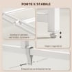 SCRIVANIA PIEGHEVOLE SALVASPAZIO CON STAND PER MONITOR RIMOVIBILE, 100X48X87.5 CM, LEGNO