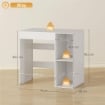 MOBILE SOPRA LAVATRICE CON 2 RIPIANI APERTI E AUTOPORTANTE, 96X60X95 CM, BIANCO