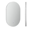 SPECCHIO BAGNO LED ANTIAPPANNAMENTO CON LUMINOSITÀ REGOLABILE, IN VETRO E ALLUMINIO, 81X51X4.5 CM