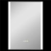 SPECCHIO DA BAGNO CON LUCE LED A 3 COLORI E FUNZIONE MEMORY, IN VETRO TEMPERATO, 70X50X3 CM, ARGENTO