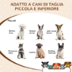 CUCCIA PER CANI DA INTERNO CON STRUTTURA IN LEGNO E APERTURE A FORMA DI ZAMPA, CUORE E OSSA, ROVERE