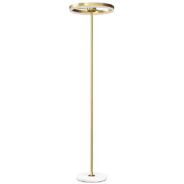 LAMPADA DA TERRA MODERNA CON LUCE DIMMERABILE CON INTERRUTTORE A PEDALE E 3 LUMINOSITÓ, ORO