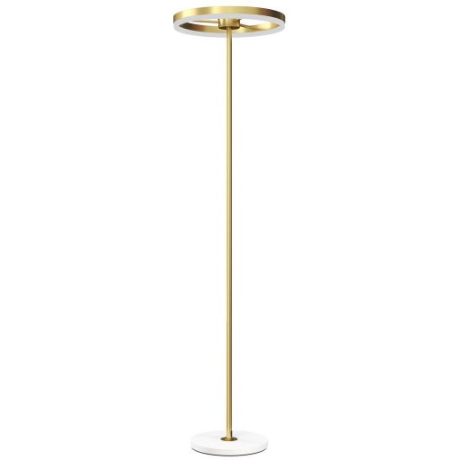 LAMPADA DA TERRA MODERNA CON LUCE DIMMERABILE CON INTERRUTTORE A PEDALE E 3 LUMINOSITÓ, ORO