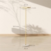 LAMPADA DA TERRA MODERNA CON LUCE DIMMERABILE CON INTERRUTTORE A PEDALE E 3 LUMINOSITÓ, ORO