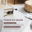 LAMPADA DA TERRA DA 150 CM CON 3 MODALITÓ, LUMINOSITÓ REGOLABILE E INTERRUTTORE A PEDALE, BIANCO