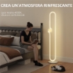 LAMPADA DA TERRA A LED A FORMA DI NOTA MUSICALE CON LUMINOSITÓ REGOLABILE E PEDALE, 28X28X145 CM, BIANCO