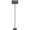 LAMPADA DA TERRA MODERNA CON DOPPIO PARALUME E INTERRUTTORE A PEDALE, Ï33 X 152.5 CM, NERO