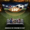 TELO PER PROIETTORE 120" 16:9 HD 4K/8K, ANGOLO DI VISIONE 160¦, DOPPIA FACCIATA E TREPPIEDI PIEGHEVOLI, BIANCO
