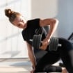 SET MANUBRI PALESTRA DA 25 KG TOTALI CON 12 DISCHI PESI E 2 BARRE DA 2 KG, NERO