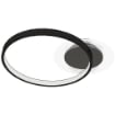 PLAFONIERA LED MODERNA A 2 ANELLI CON TEMPERATURA COLORE REGOLABILE, POTENZA 30W, NERO