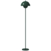 LAMPADA DA TERRA CON PARALUME SEMICIRCOLARE E INTERRUTTORE A PEDALE, IN ACCIAIO, Ï30X155 CM, VERDE