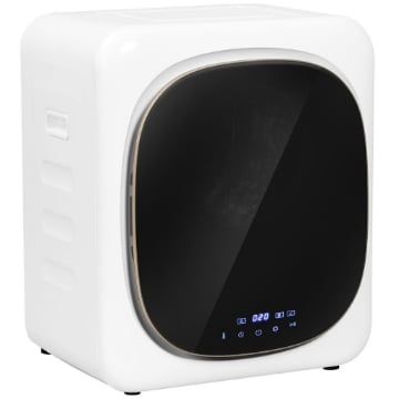 ASCIUGATRICE AD ARIA CARICO 4KG CON TIMER E PROGRAMMA SMART, IN ACCIAIO INOX E ABS, 48X40X56 CM, BIANCO