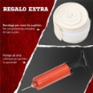SACCO BOXE DA TERRA CON BARRA GIREVOLE, SPEEDBALL E COLPITORE, IN ACCIAIO, HDPE E PU, 80.5X48X163-205 CM