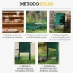 GABBIA TRAPPOLA PER ANIMALI PICCOLI CON UNA PORTA E MANIGLIA, 100X25X28CM CM, VERDE SCURO