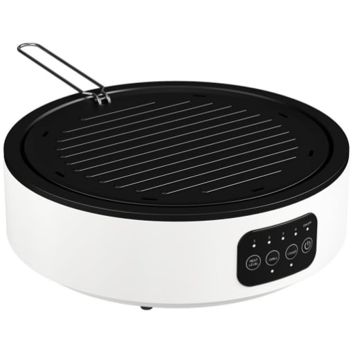 PIASTRA ELETTRICA A INFRAROSSI FORNELLO ELETTRICO 2000W CON GRIGLIA Ï30CM