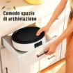 PIASTRA ELETTRICA A INFRAROSSI FORNELLO ELETTRICO 2000W CON GRIGLIA Ï30CM